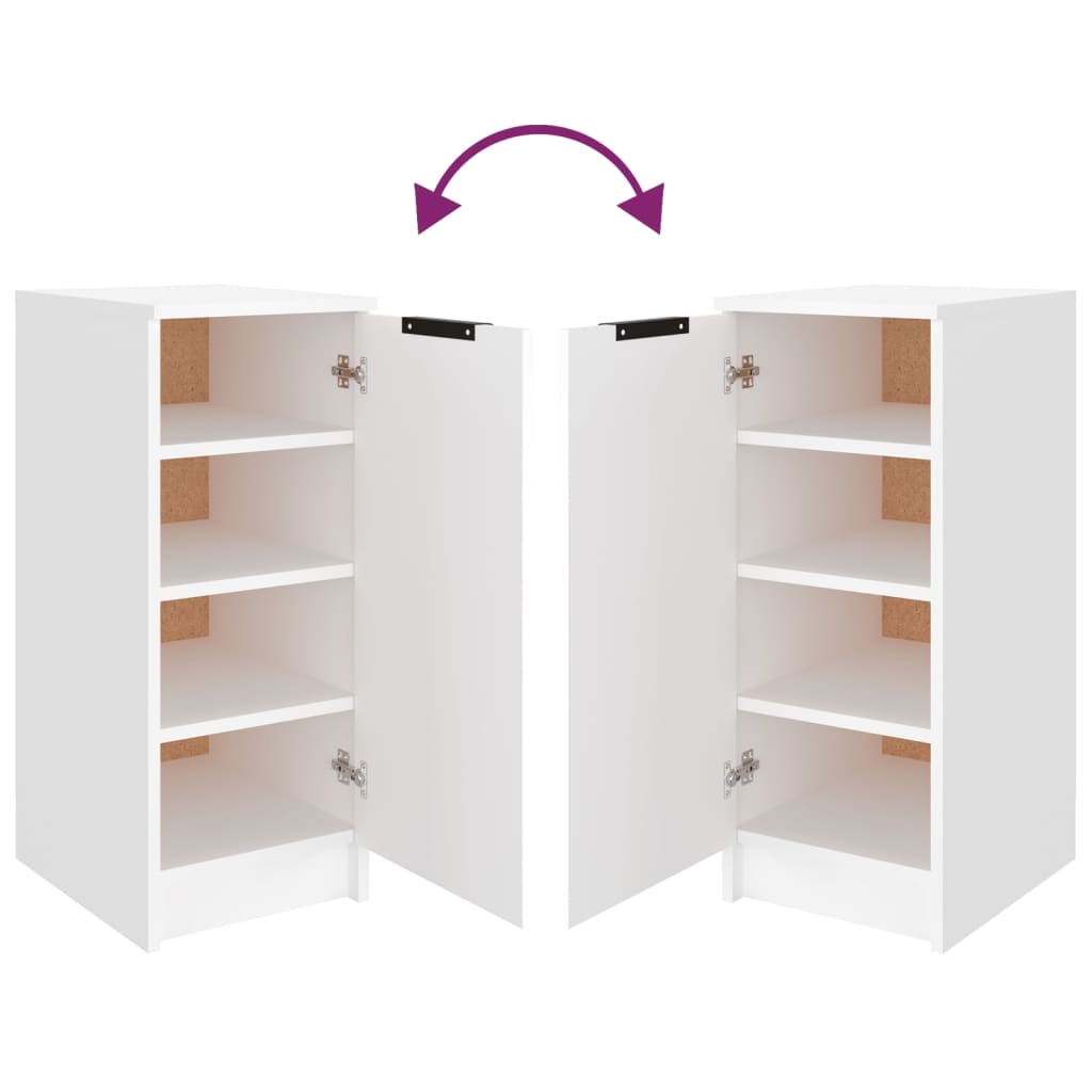 Armoire à chaussures Blanc 30x35x70 cm Bois d'ingénierie - XIOS