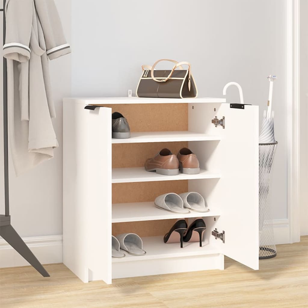 Armoire à chaussures Blanc 59x35x70 cm Bois d'ingénierie - XIOS