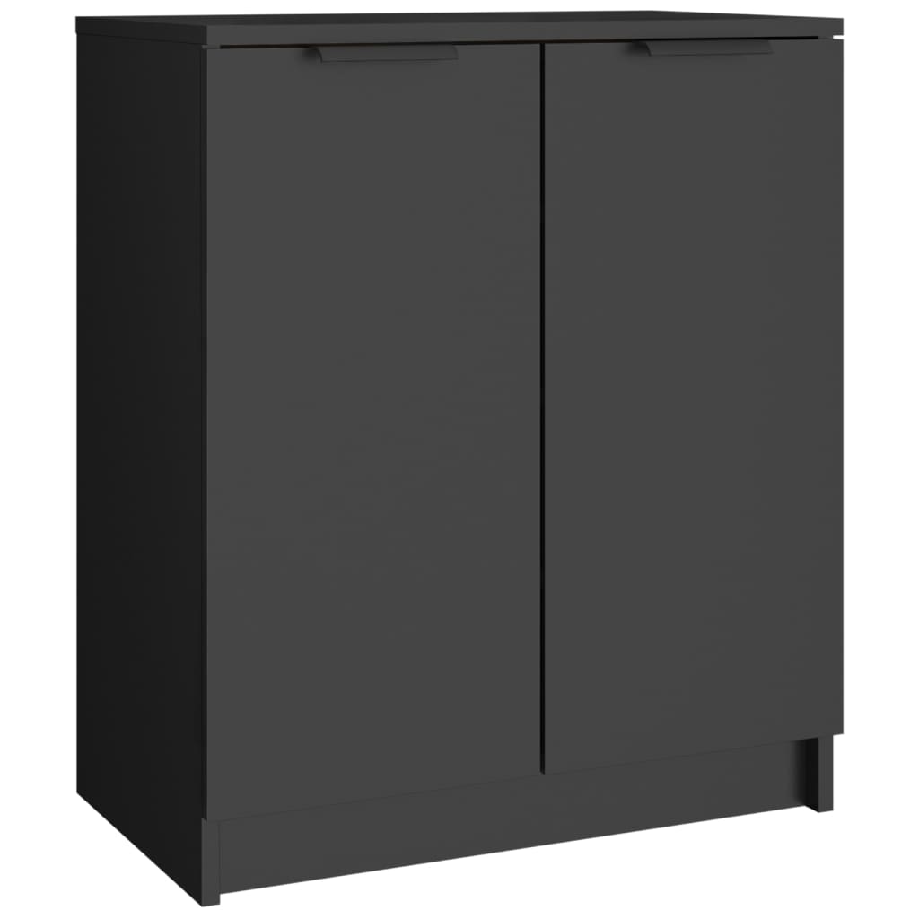 Armoire à chaussures Noir 59x35x70 cm bois d'ingénierie - XIOS