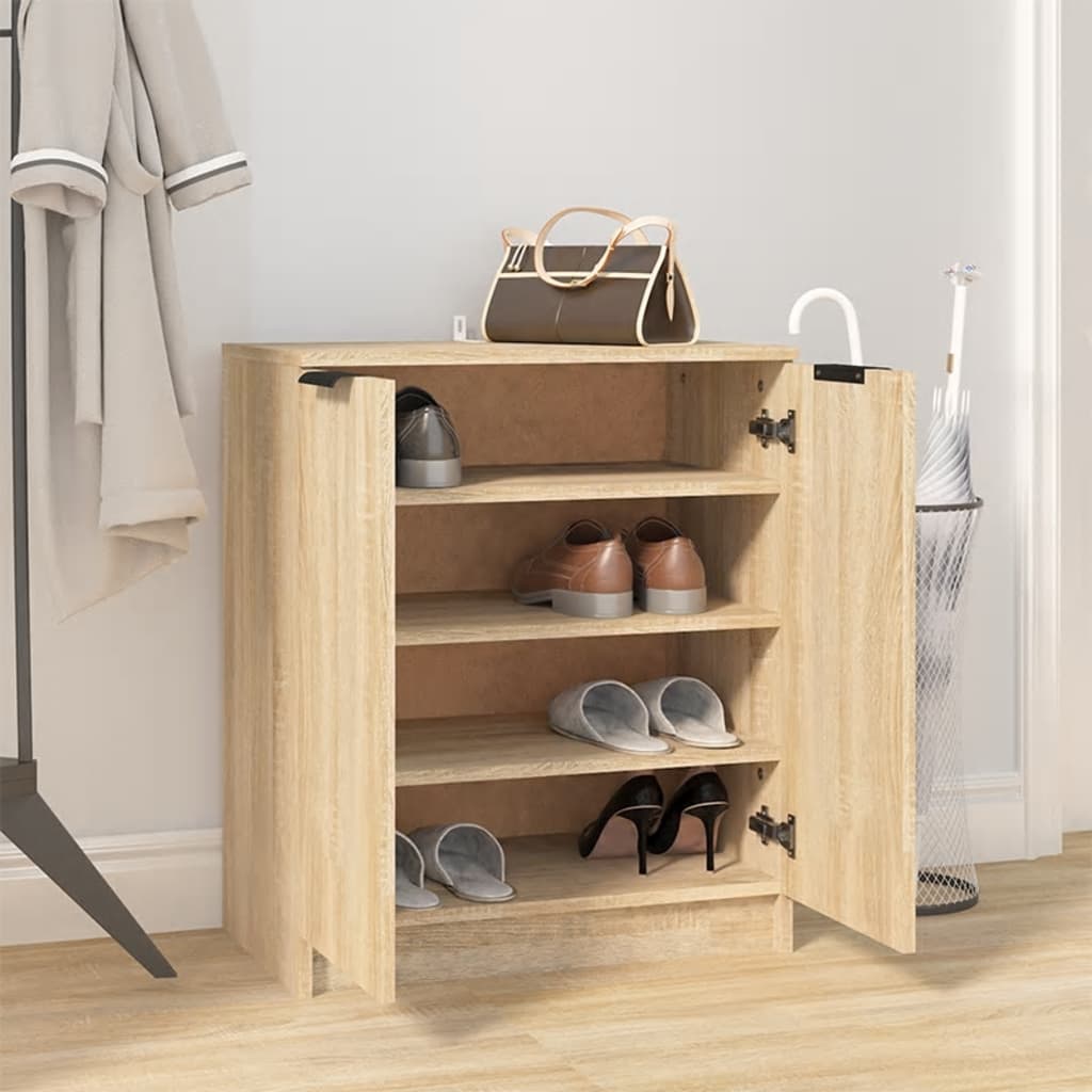 Armoire à chaussures Chêne Sonoma 59x35x70 cm Bois d'ingénierie - XIOS