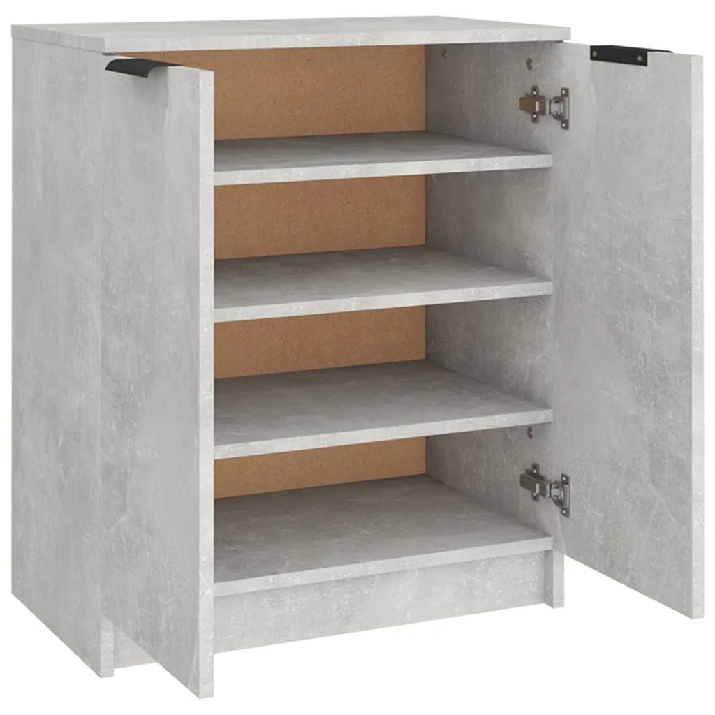Armoire à chaussures Gris béton 59x35x70 cm Bois d'ingénierie - XIOS