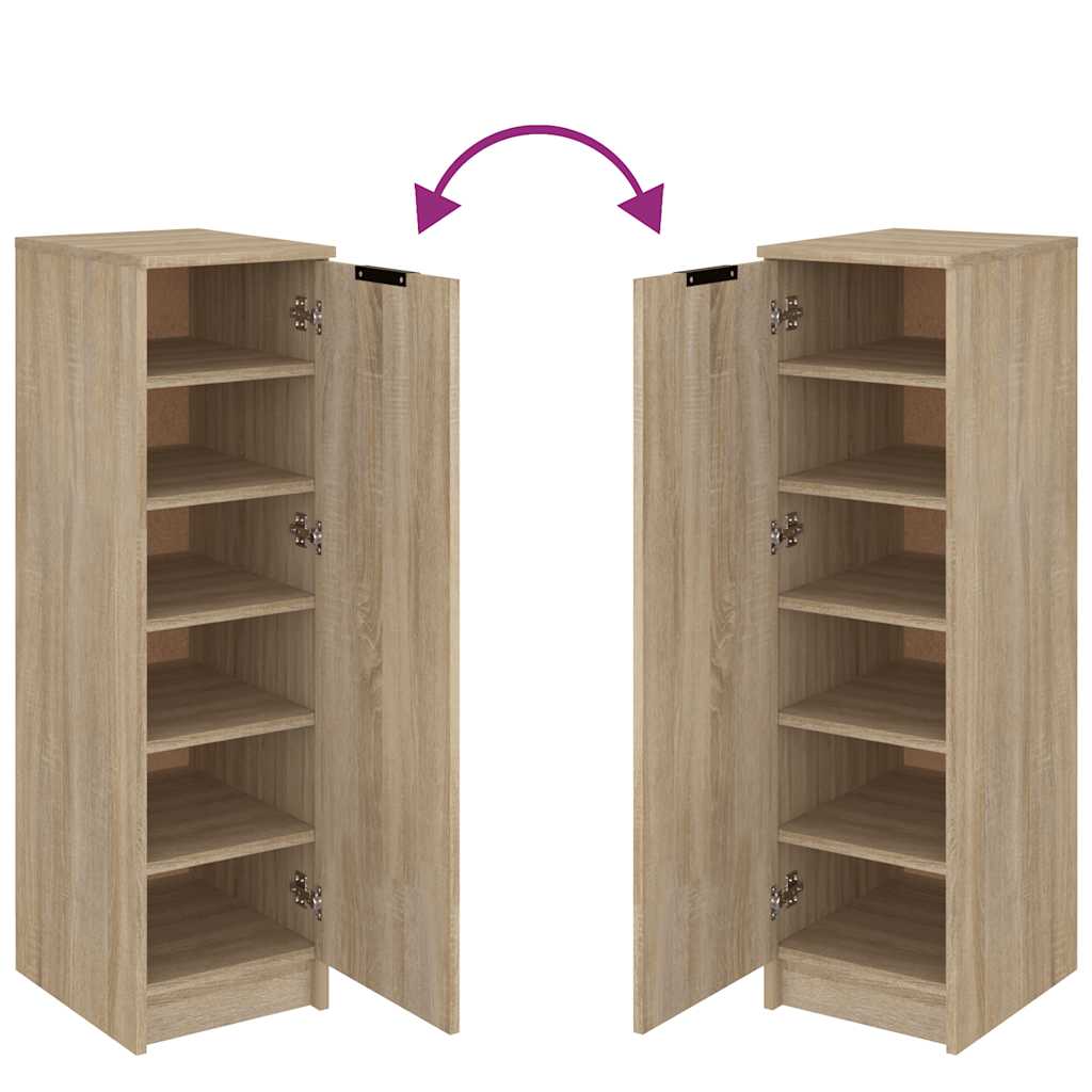 Armoire à chaussures Chêne Sonoma 30x35x100cm Bois d'ingénierie - XIOS
