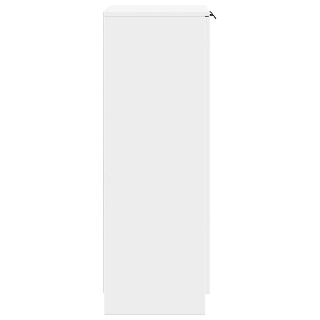Armoire à chaussures Blanc 59x35x100,5 cm Bois d'ingénierie - XIOS