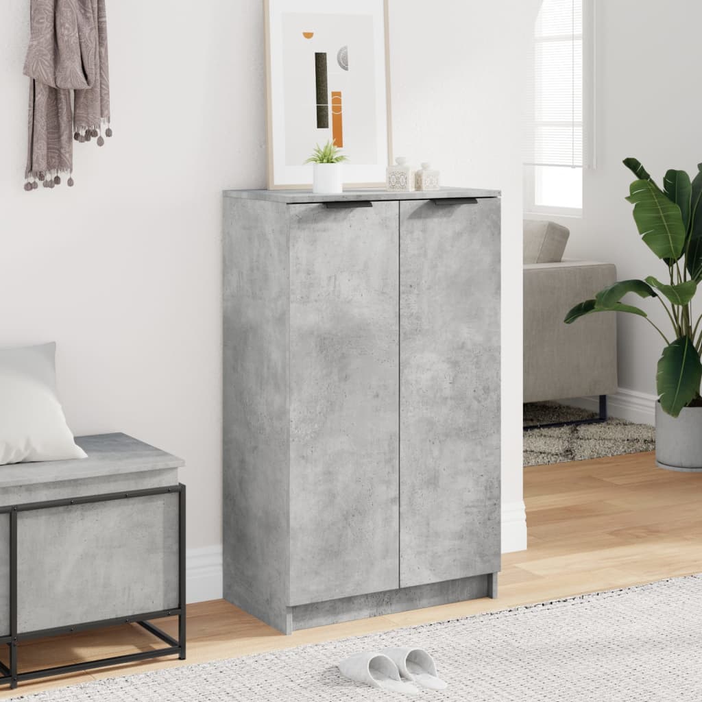 Armoire à chaussures Gris béton 59x35x100,5 cm Bois d'ingénierie - XIOS