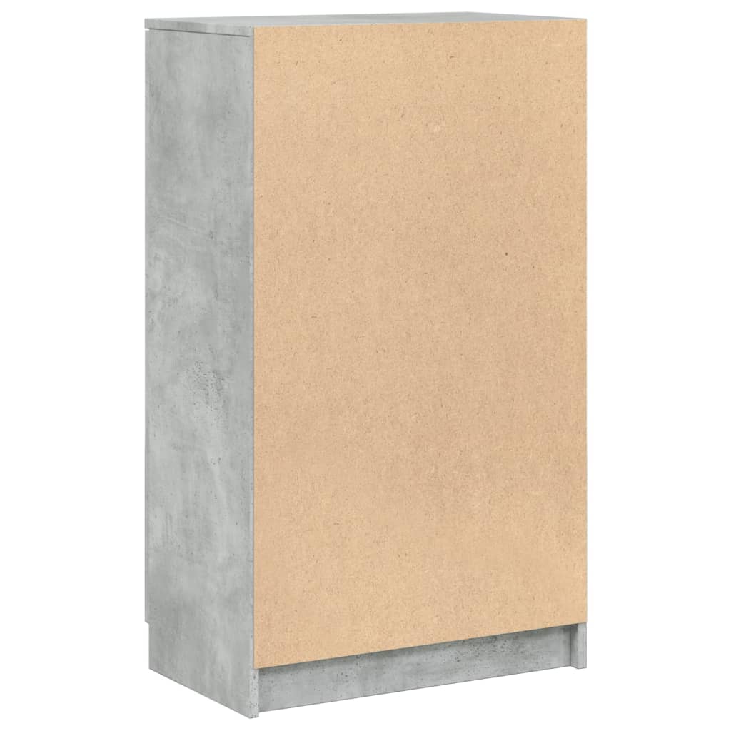 Armoire à chaussures Gris béton 59x35x100,5 cm Bois d'ingénierie - XIOS