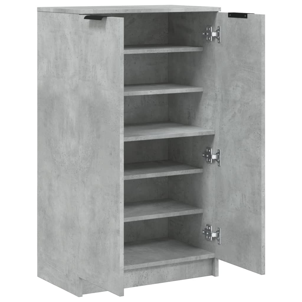 Armoire à chaussures Gris béton 59x35x100,5 cm Bois d'ingénierie - XIOS