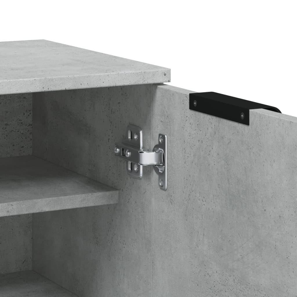 Armoire à chaussures Gris béton 59x35x100,5 cm Bois d'ingénierie - XIOS