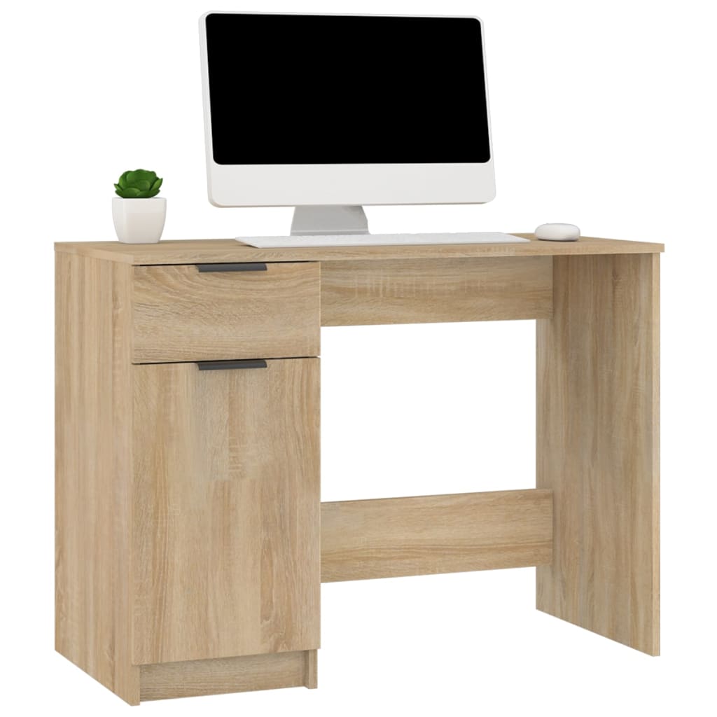 Bureau Chêne sonoma 100x50x75 cm Bois d'ingénierie Bureaux vidaXL