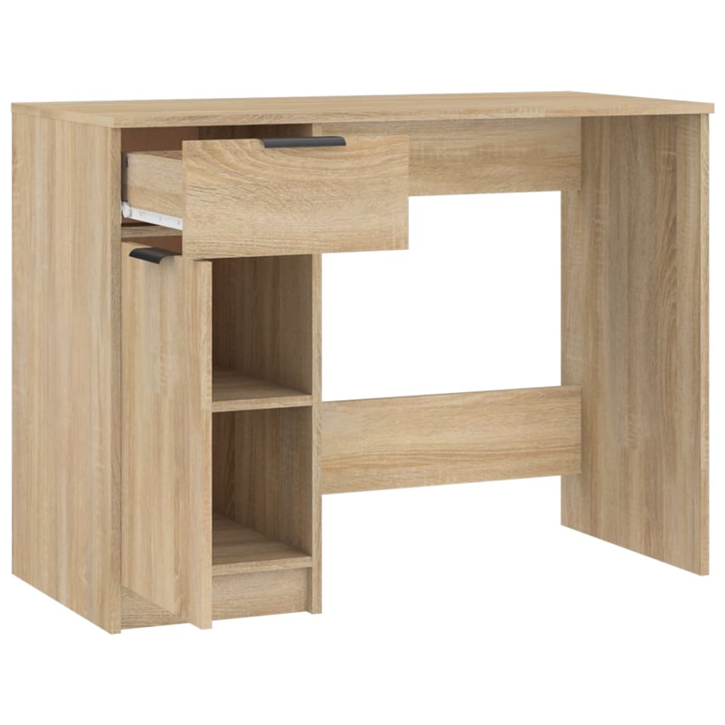 Bureau Chêne sonoma 100x50x75 cm Bois d'ingénierie Bureaux vidaXL