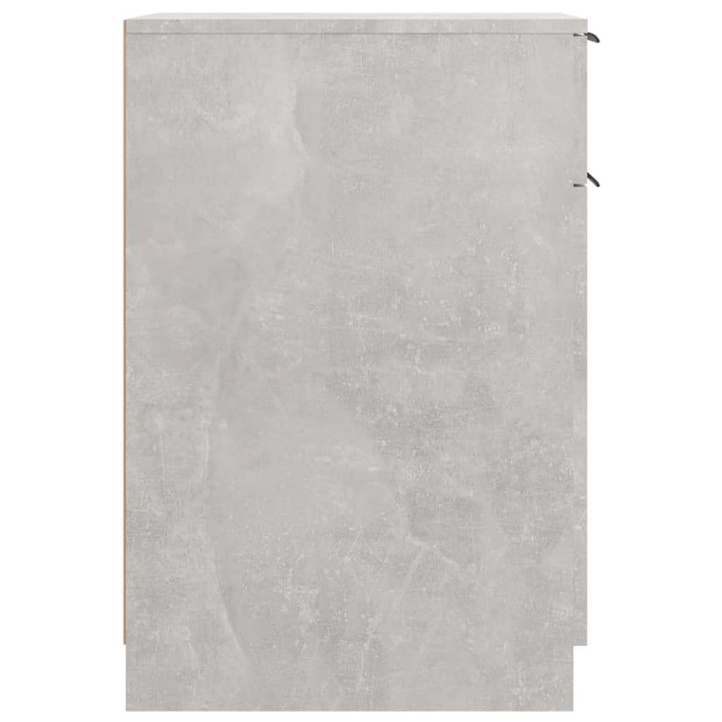 Armoire de bureau Gris béton 33,5x50x75 cm Bois d'ingénierie