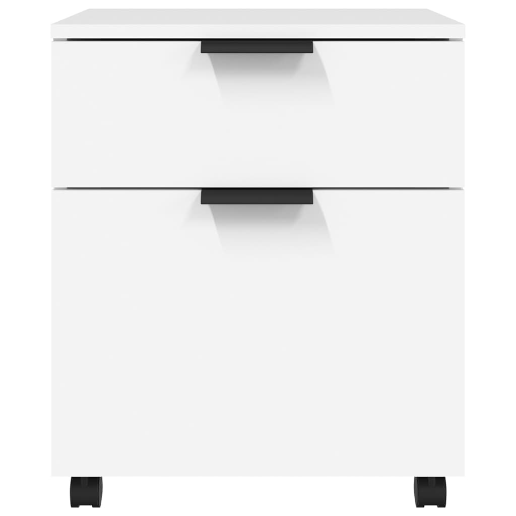 Classeur mobile avec roues Blanc 45x38x54 cm Bois d'ingénierie Armoires & meubles de rangement vidaXL