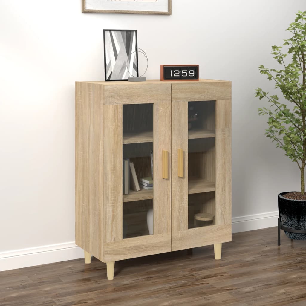 Buffet chêne sonoma 69,5x34x90 cm bois d'ingénierie - XIOS
