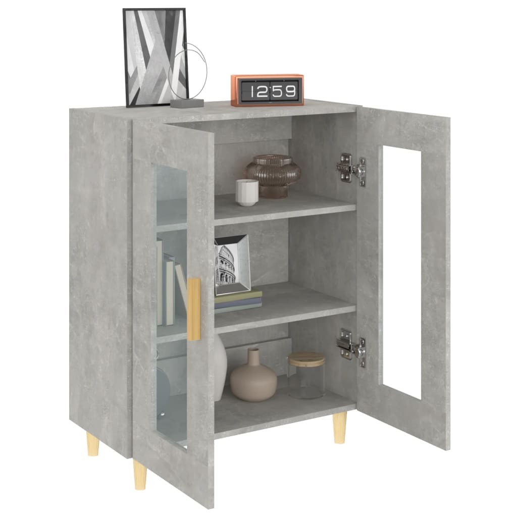 Buffet gris béton 69,5x34x90 cm bois d'ingénierie - XIOS