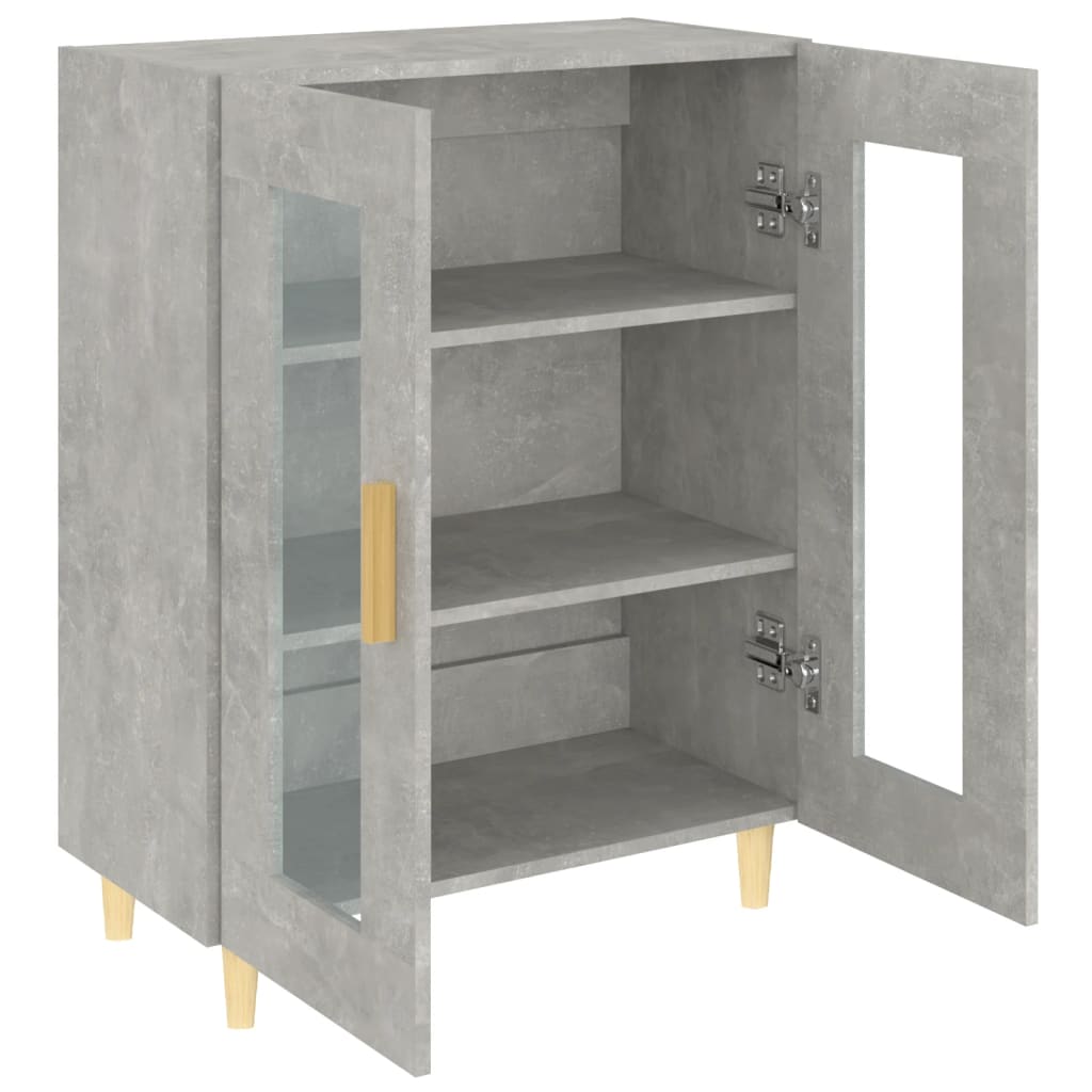 Buffet gris béton 69,5x34x90 cm bois d'ingénierie - XIOS