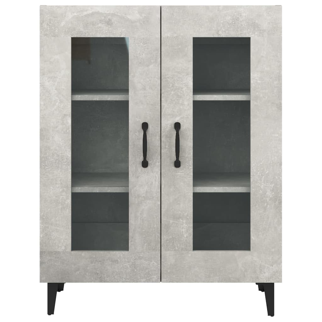 Buffet gris béton 69,5x34x90 cm bois d'ingénierie - XIOS
