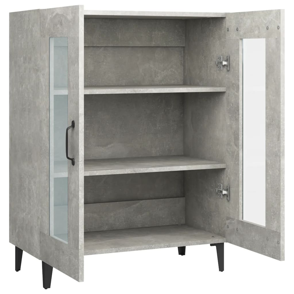 Buffet gris béton 69,5x34x90 cm bois d'ingénierie - XIOS