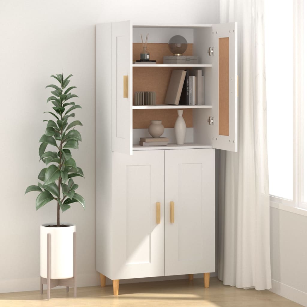 Buffet Blanc 69,5x34x90 cm Bois d'ingénierie - XIOS