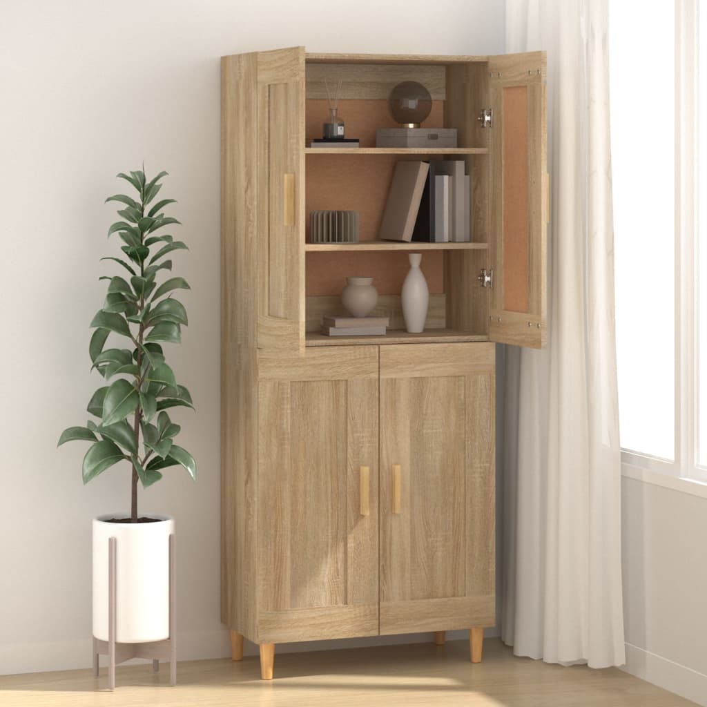 Buffet Chêne sonoma 69,5x34x90 cm Bois d'ingénierie - XIOS