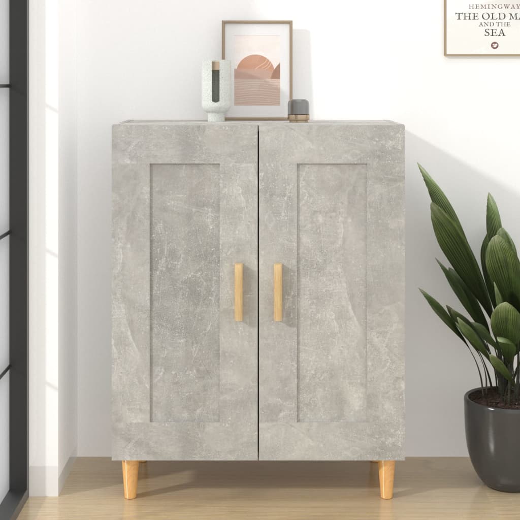 Buffet Gris béton 69,5x34x90 cm Bois d'ingénierie - XIOS