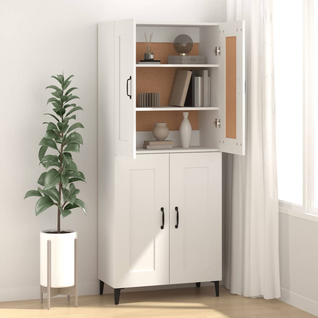 Buffet Blanc 69,5x34x90 cm Bois d'ingénierie - XIOS
