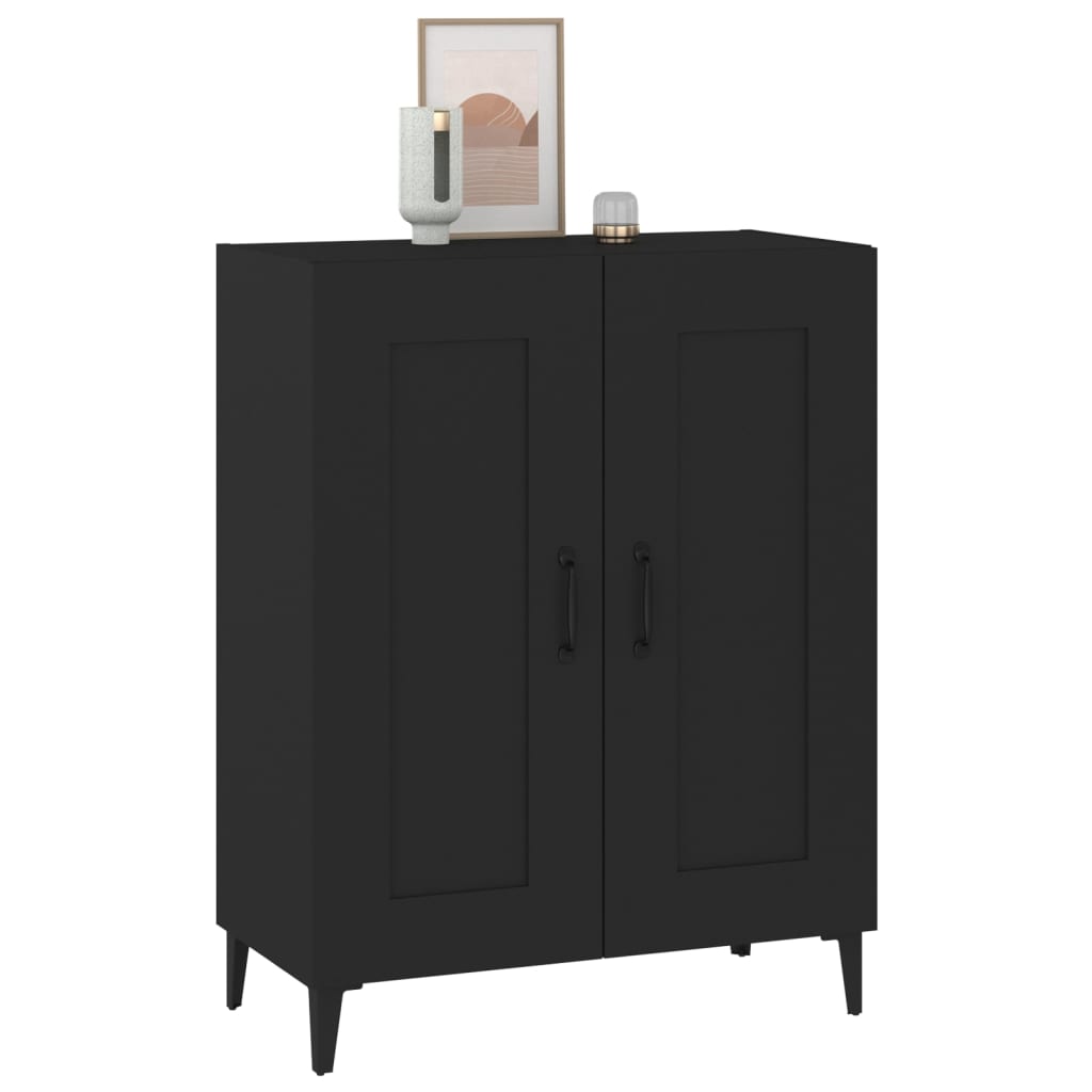Buffet Noir 69,5x34x90 cm Bois d'ingénierie - XIOS