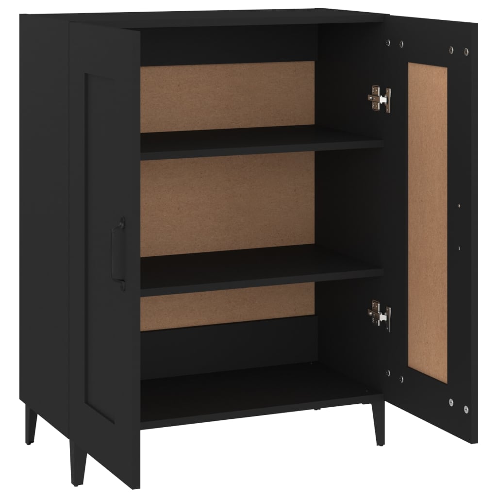 Buffet Noir 69,5x34x90 cm Bois d'ingénierie - XIOS