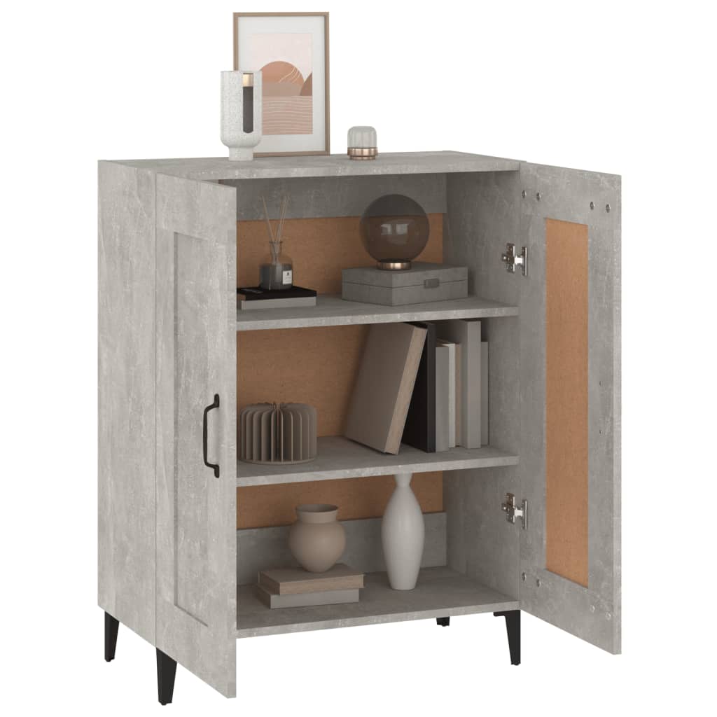 Buffet Gris béton 69,5x34x90 cm Bois d'ingénierie - XIOS