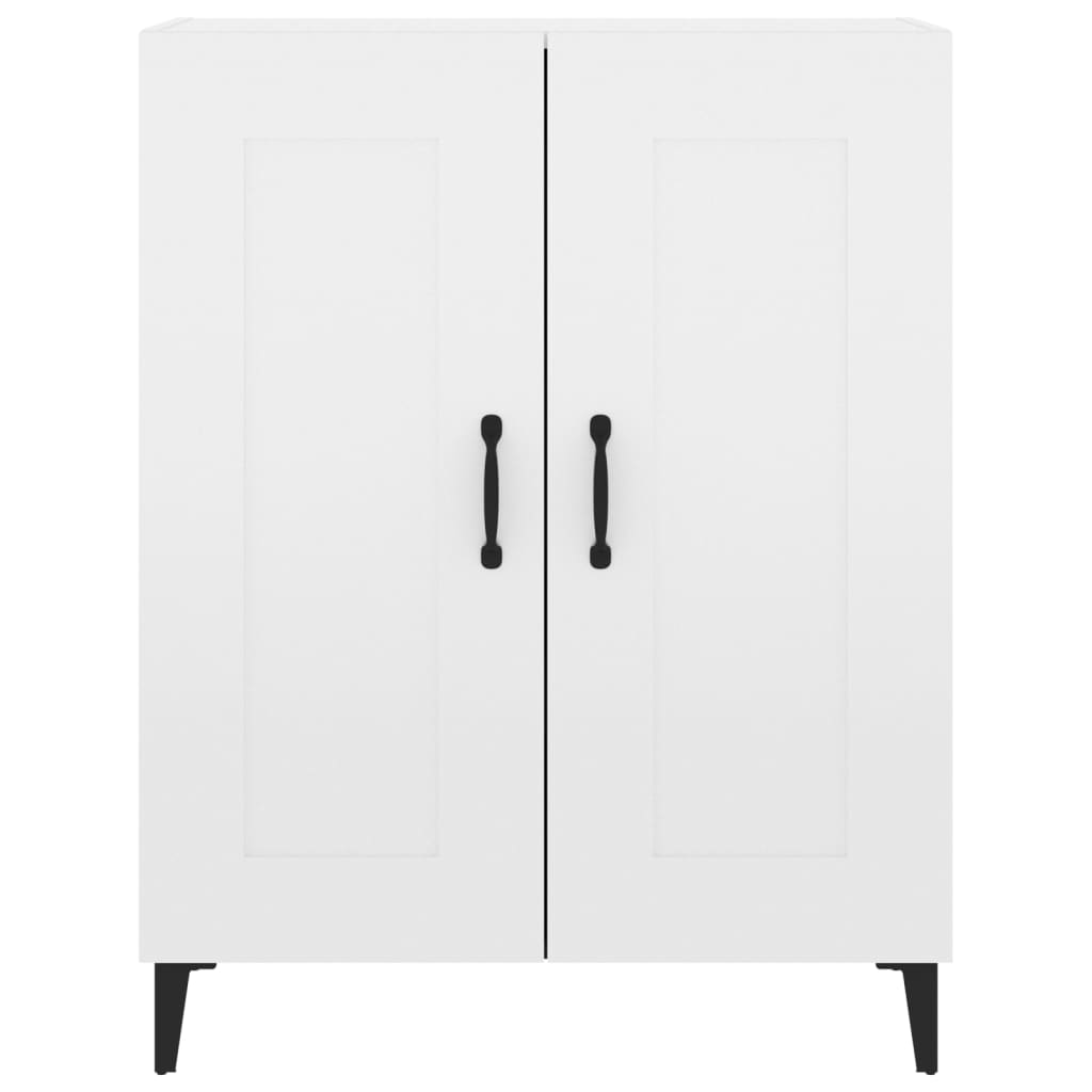 Buffet Blanc brillant 69,5x34x90 cm Bois d'ingénierie - XIOS