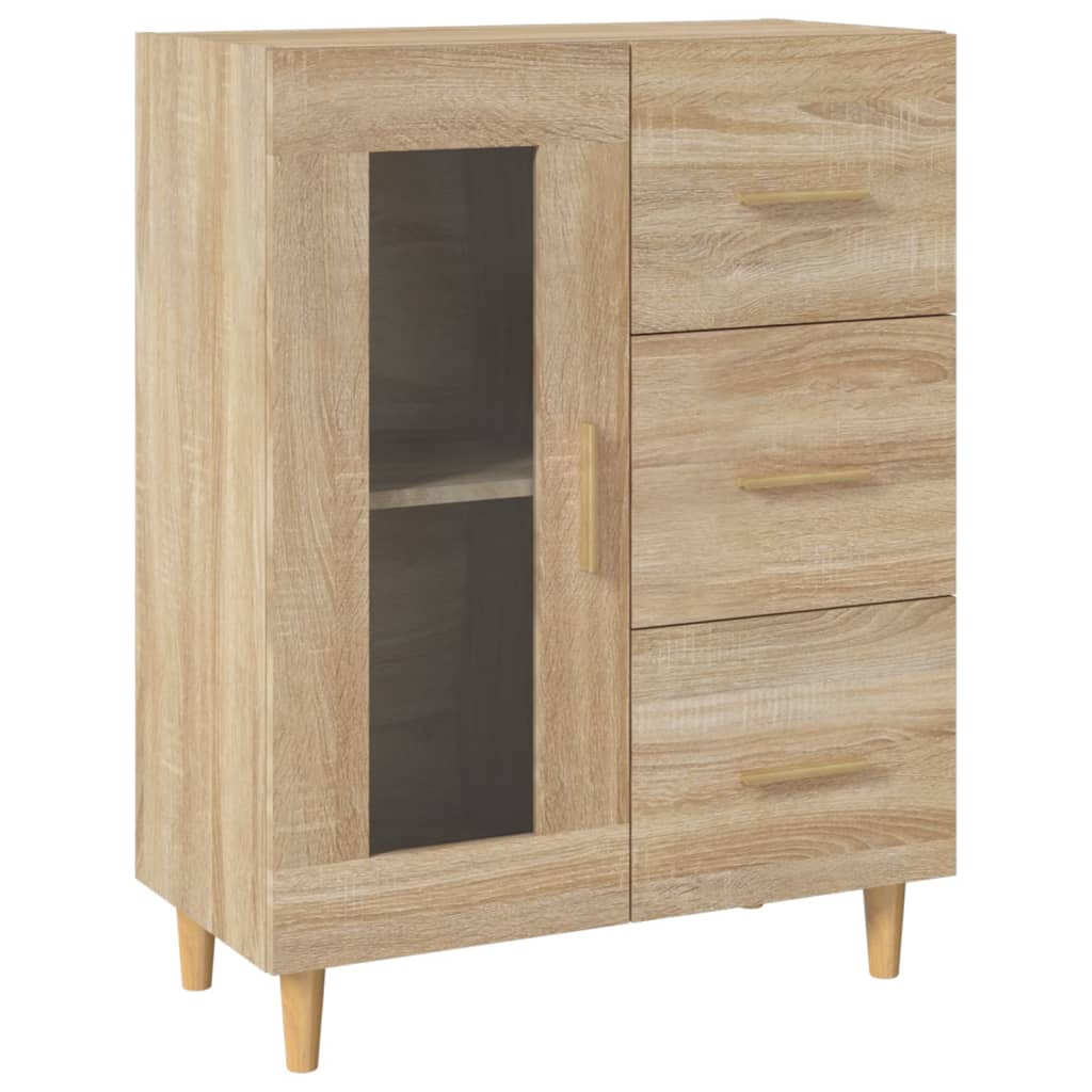Buffet chêne sonoma 69,5x34x90 cm bois d'ingénierie - XIOS