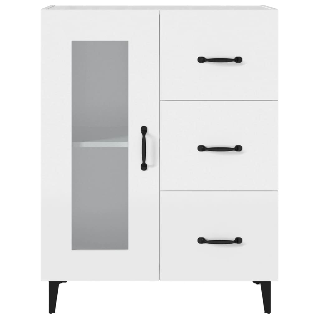 Buffet blanc 69,5x34x90 cm bois d'ingénierie XIOS