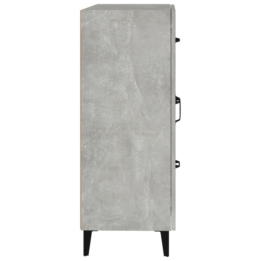 Buffet gris béton 69,5x34x90 cm bois d'ingénierie - XIOS