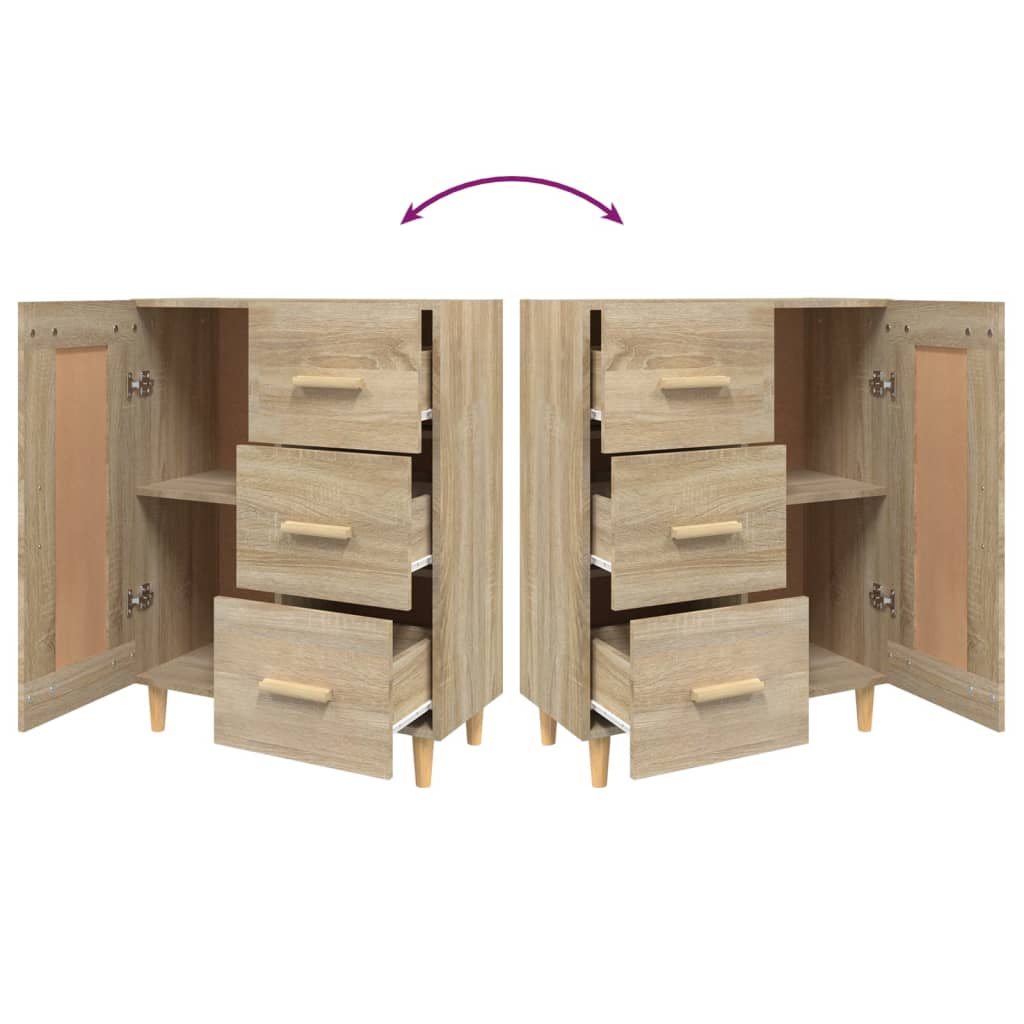 Buffet Chêne sonoma 69,5x34x90 cm Bois d'ingénierie - XIOS