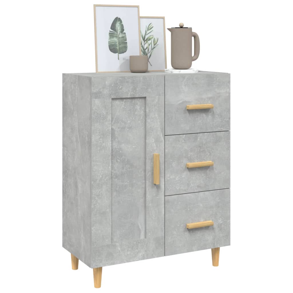 Buffet Gris béton 69,5x34x90 cm Bois d'ingénierie - XIOS