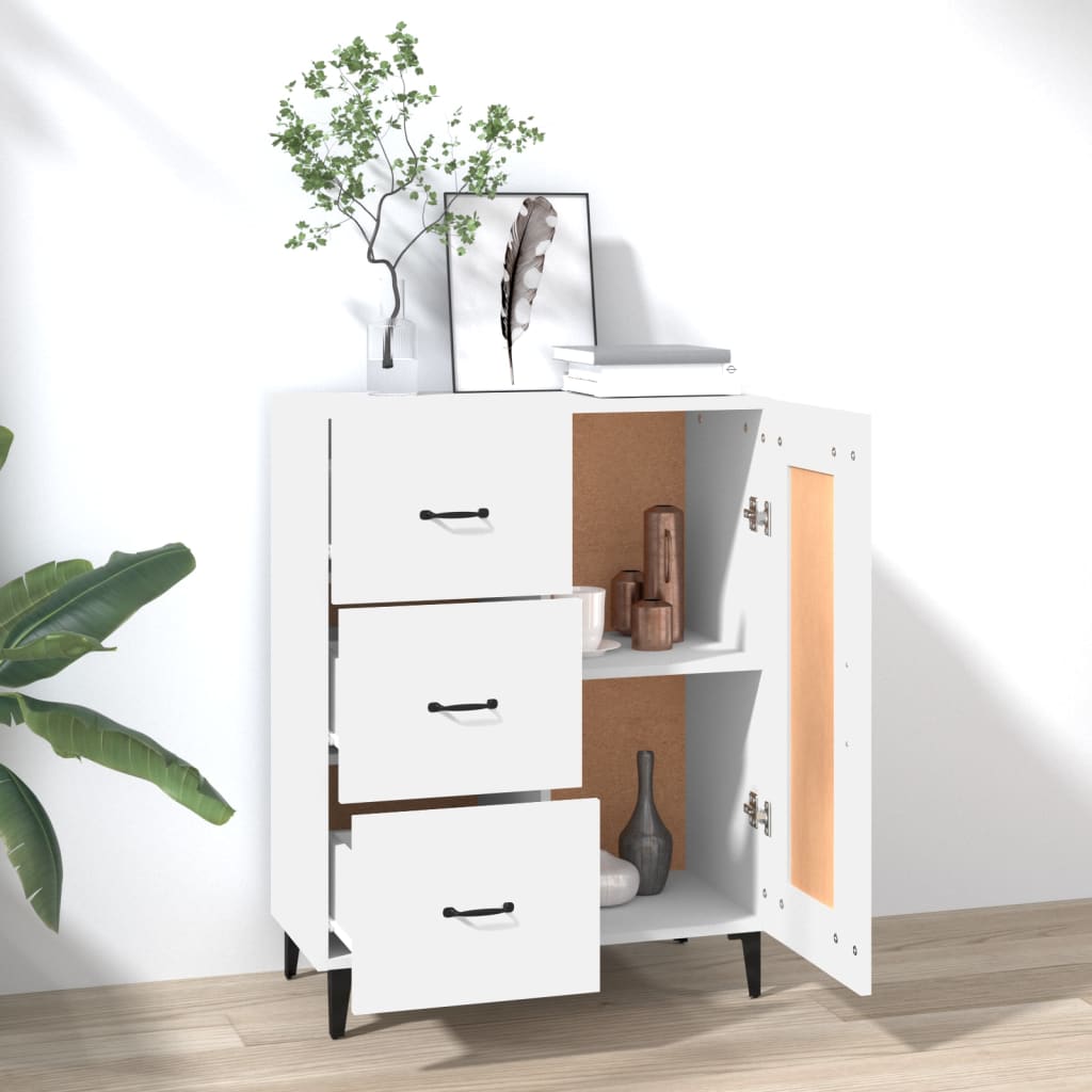 Buffet Blanc 69,5x34x90 cm Bois d'ingénierie - XIOS