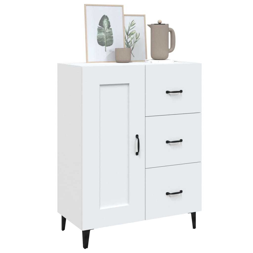 Buffet Blanc 69,5x34x90 cm Bois d'ingénierie - XIOS
