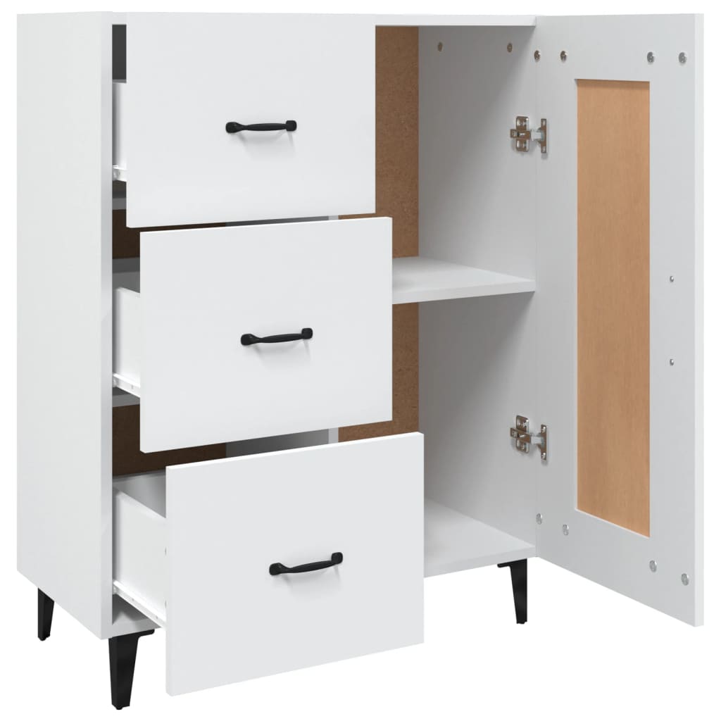 Buffet Blanc 69,5x34x90 cm Bois d'ingénierie - XIOS