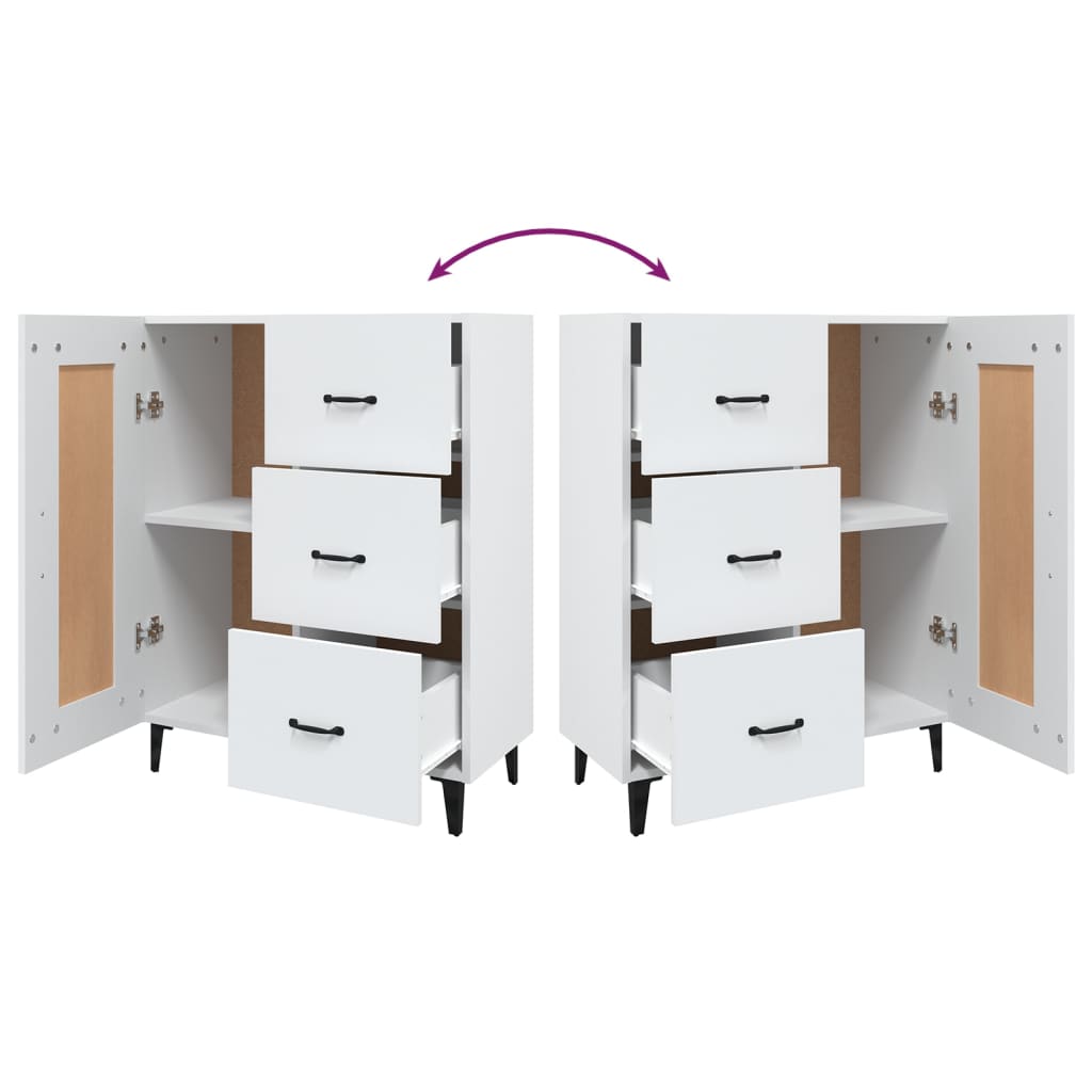 Buffet Blanc 69,5x34x90 cm Bois d'ingénierie - XIOS