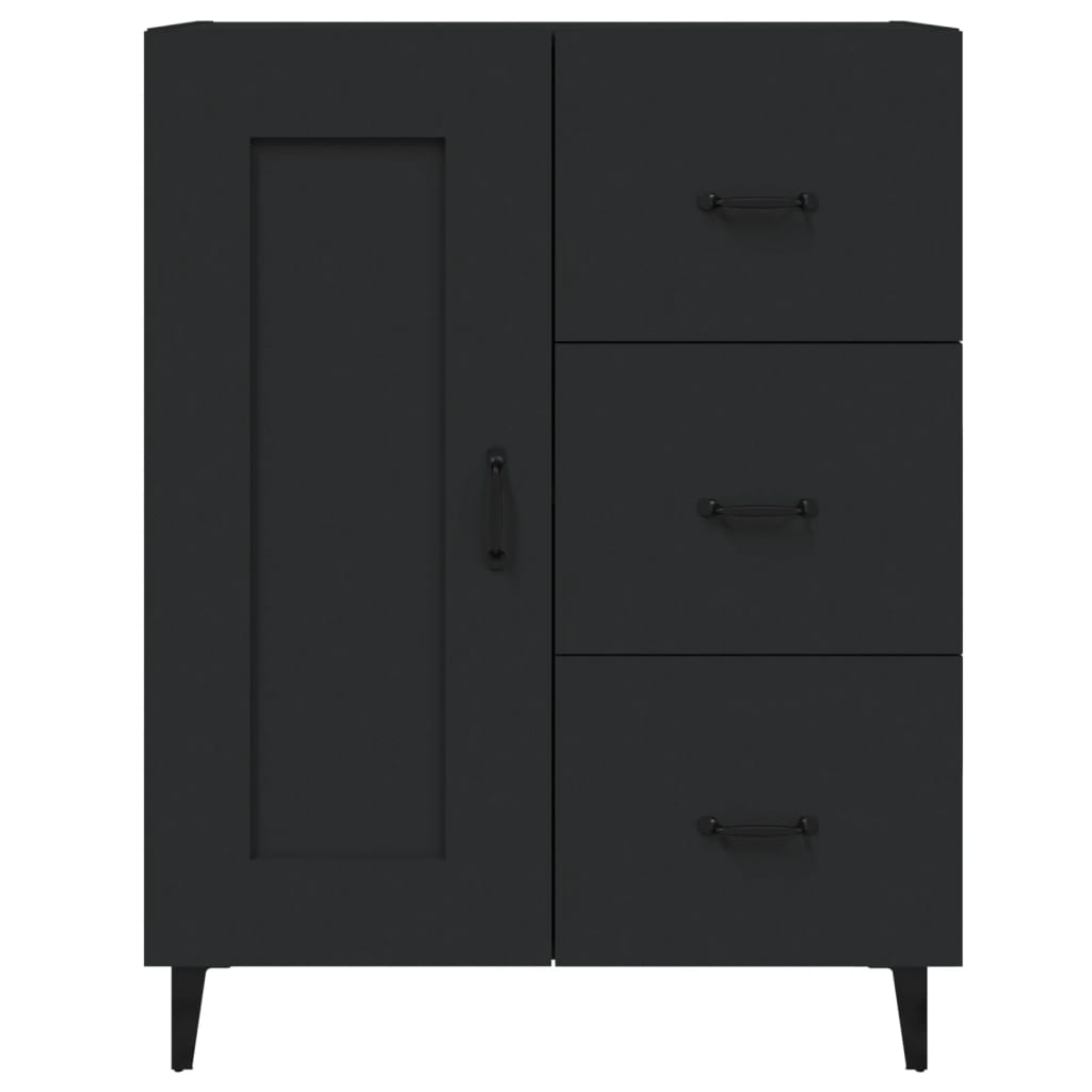 Buffet Noir 69,5x34x90 cm Bois d'ingénierie - XIOS