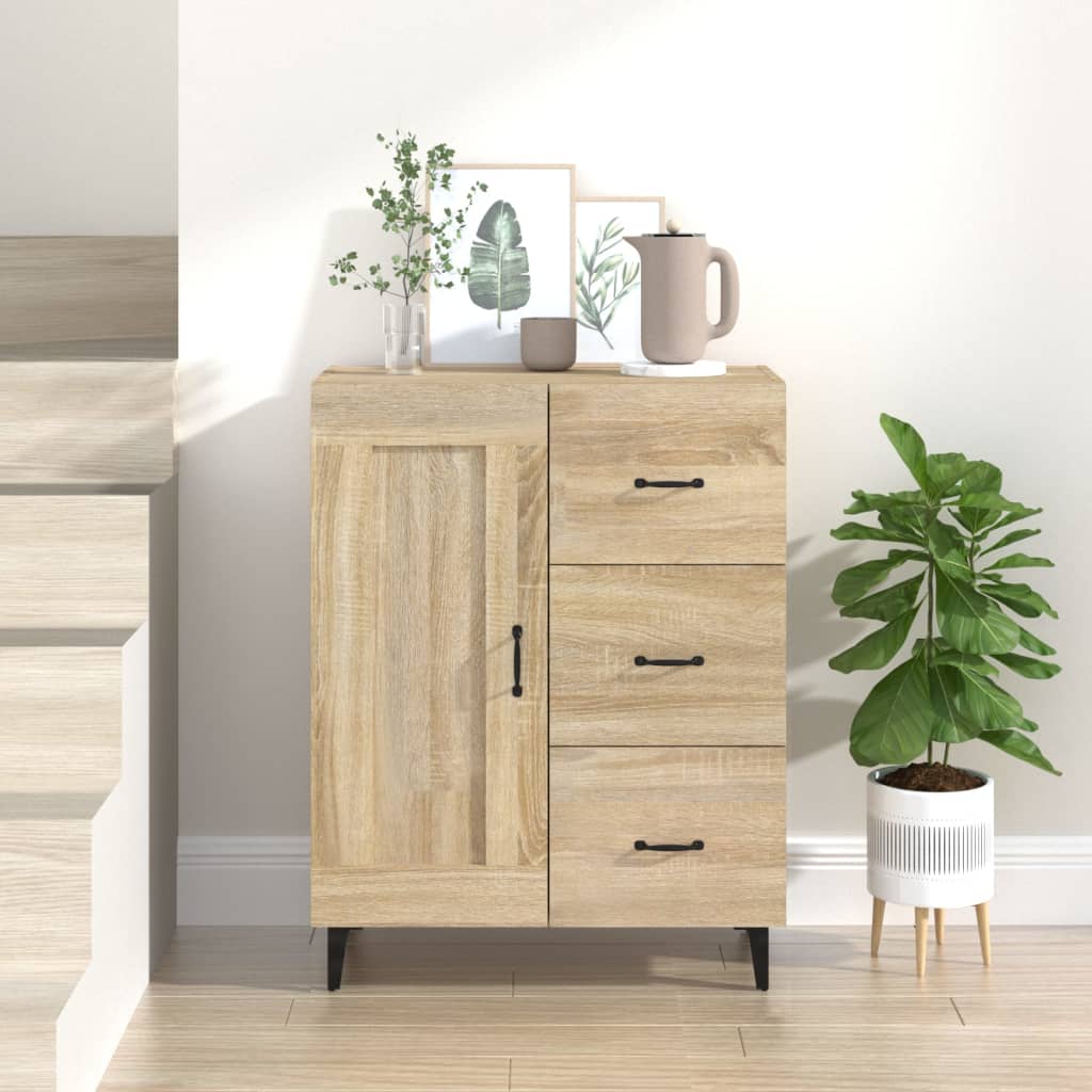 Buffet Chêne sonoma 69,5x34x90 cm Bois d'ingénierie - XIOS