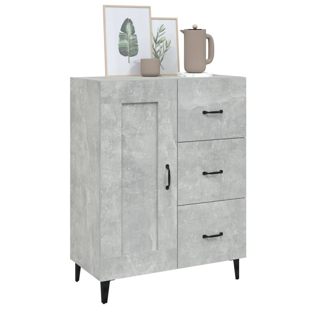 Buffet Gris béton 69,5x34x90 cm Bois d'ingénierie - XIOS