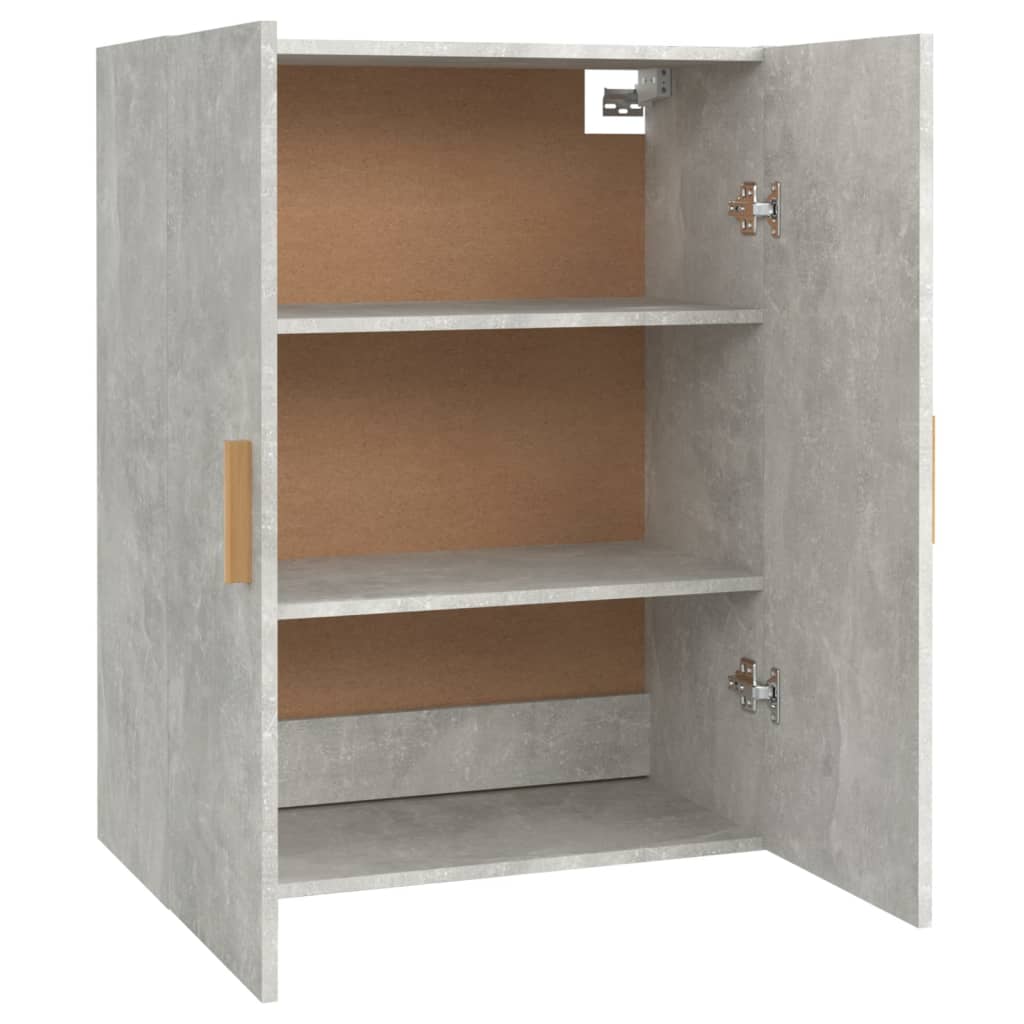 Armoire murale suspendue Gris béton 69,5x34x90 cm - XIOS