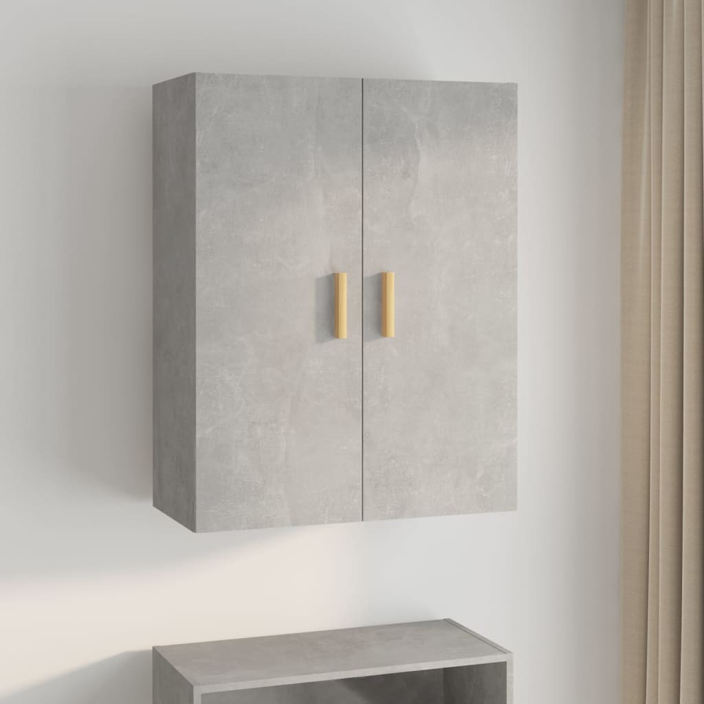 Armoire murale suspendue Gris béton 69,5x34x90 cm - XIOS