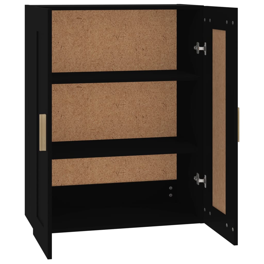 Armoire murale Noir 69,5x32,5x90 cm Bois d'ingénierie - XIOS