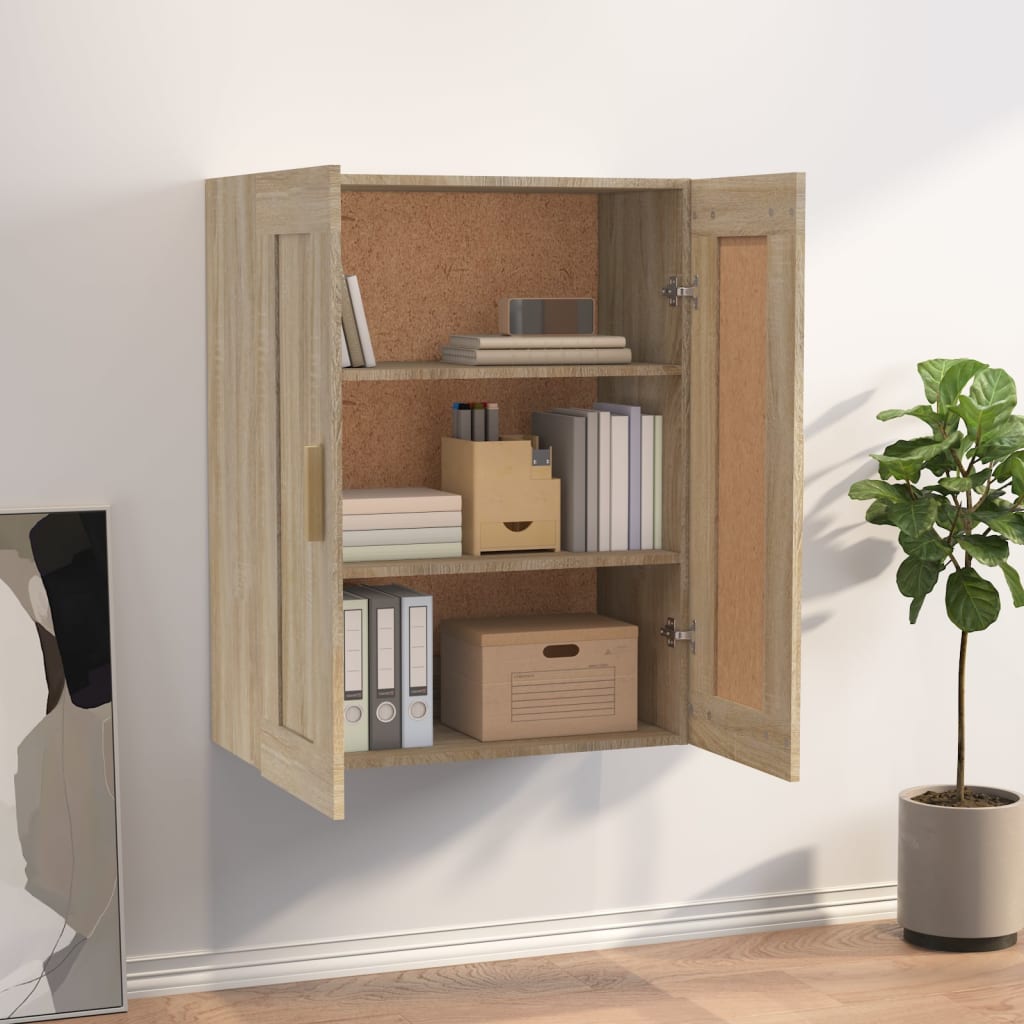 Armoire murale chêne sonoma 69,5x32,5x90 cm bois ingénierie - XIOS