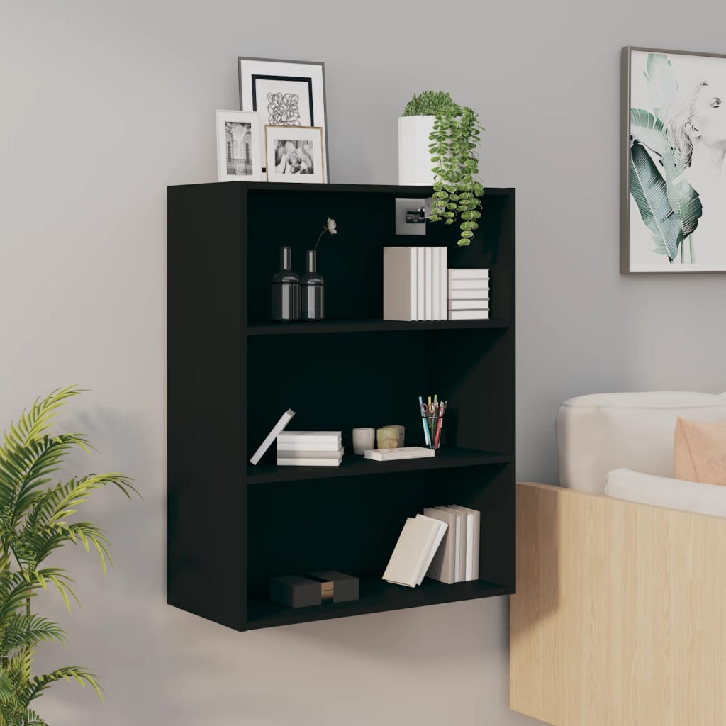 Armoire murale suspendue Noir 69,5x32,5x90 cm - XIOS