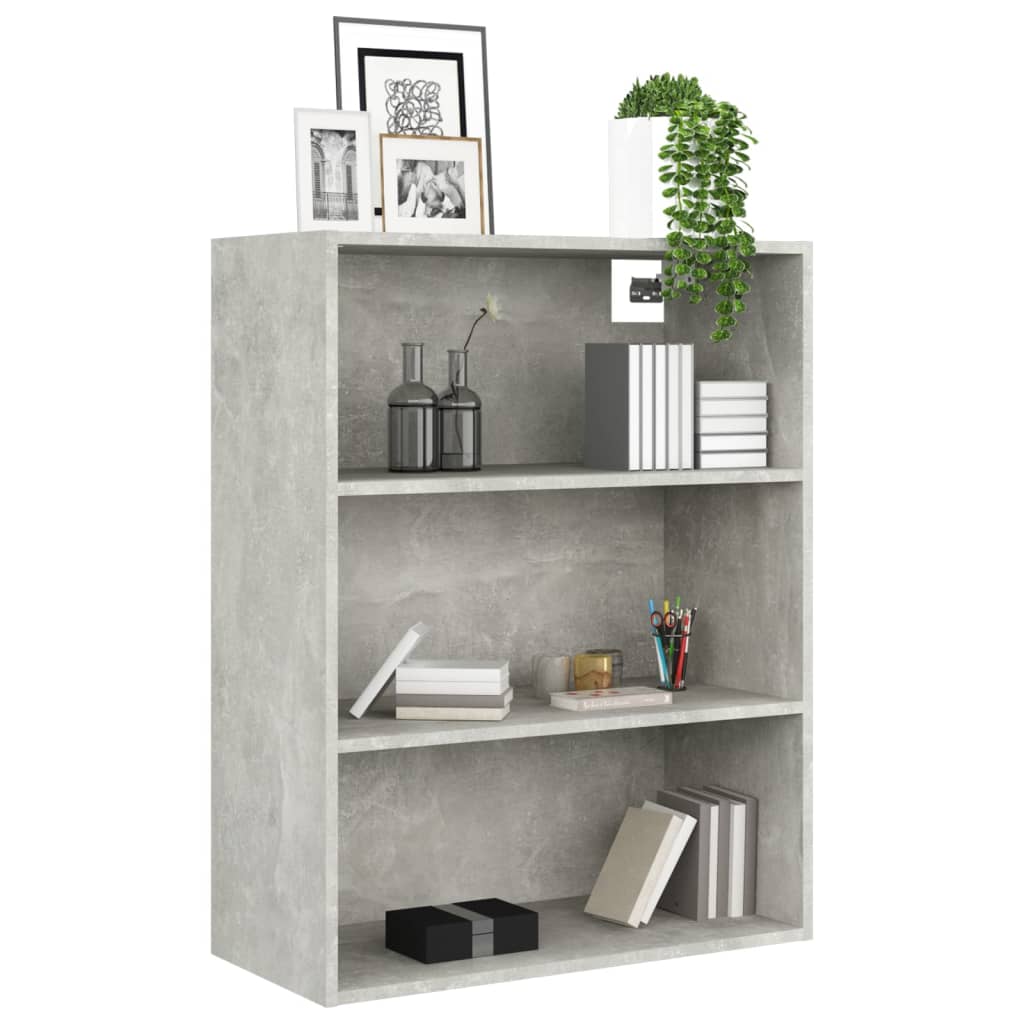 Armoire murale suspendue Gris béton 69,5x32,5x90 cm - XIOS