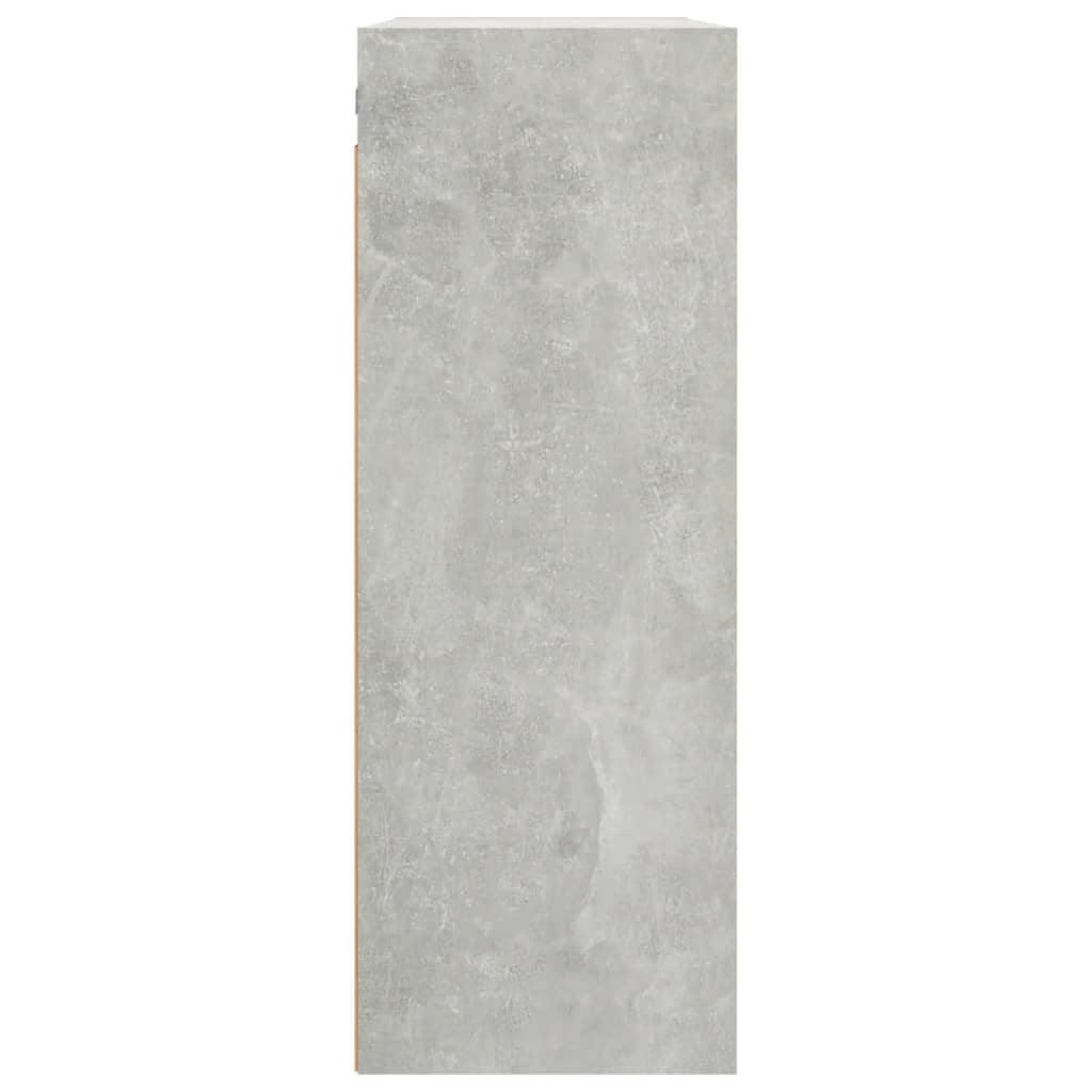Armoire murale suspendue Gris béton 69,5x32,5x90 cm - XIOS