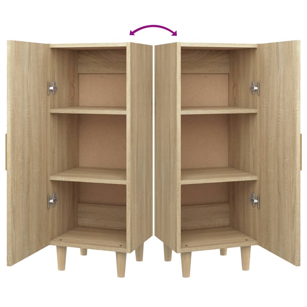 Buffet Chêne sonoma 34,5x34x90 cm Bois d'ingénierie