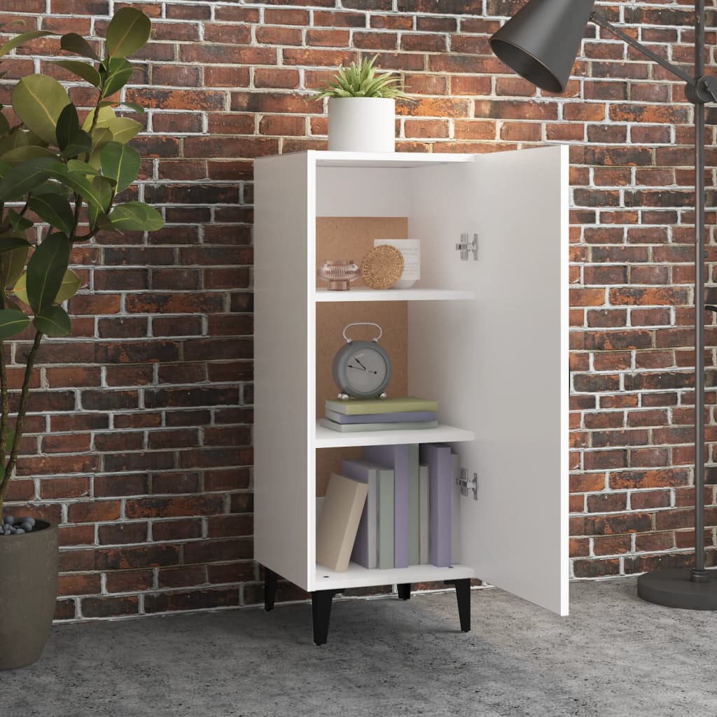 Buffet Blanc 34,5x34x90 cm Bois d'ingénierie - XIOS