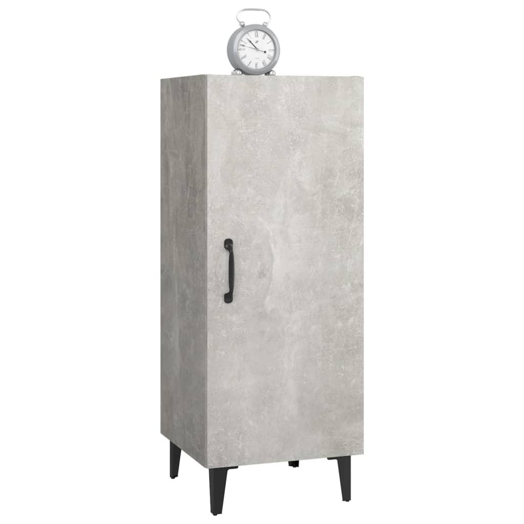 Buffet Gris béton 34,5x34x90 cm Bois d'ingénierie - XIOS